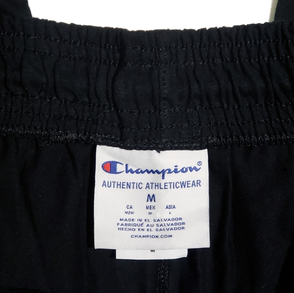 Champion Mens Lightweight Jogger Lounge Pants Black C-patch Logo Medium NWT - Picture 9 of 9